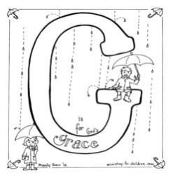 Coloring Page-G-Grace